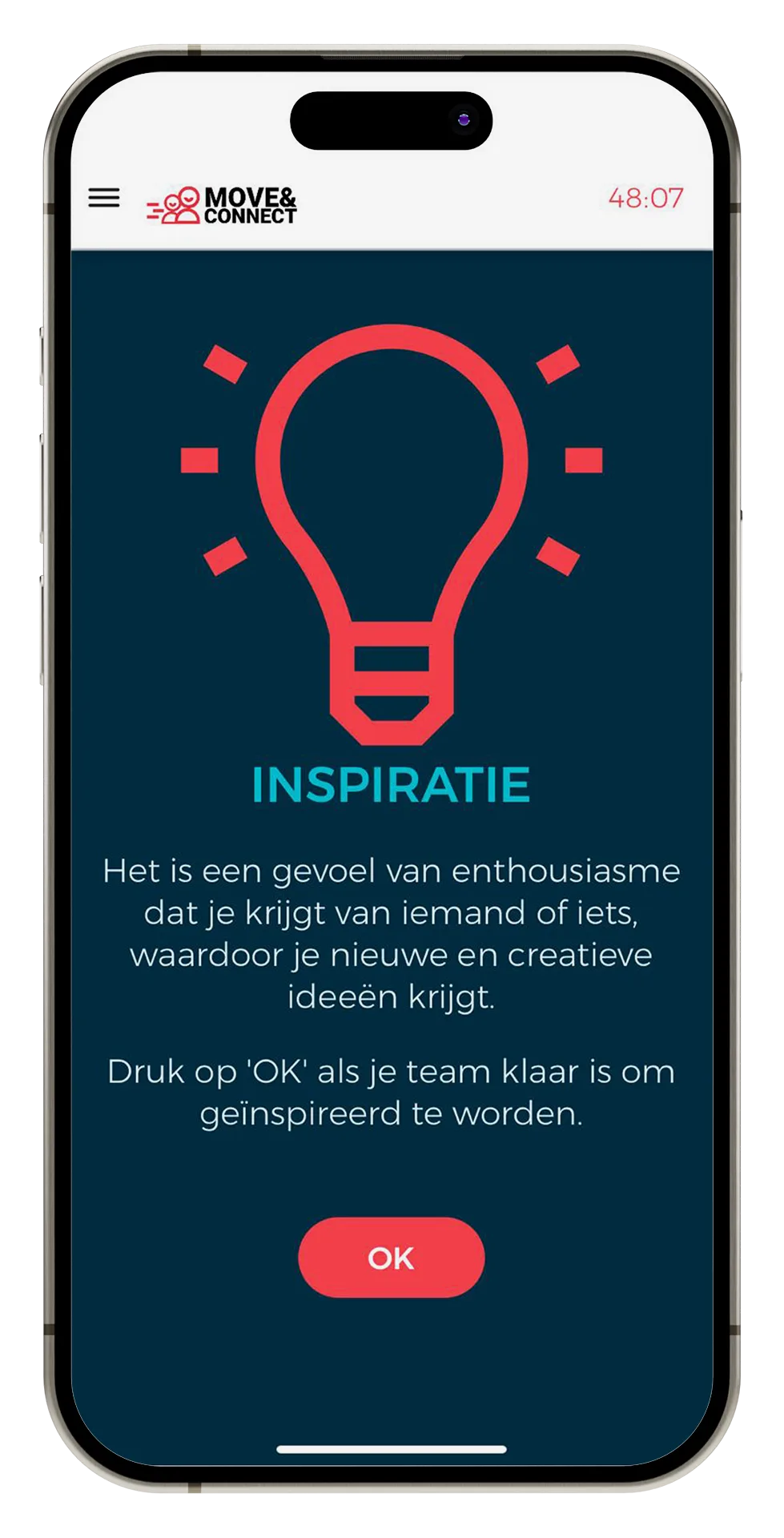 MOVE&CONNECT Mockup Nederlands scherm 3