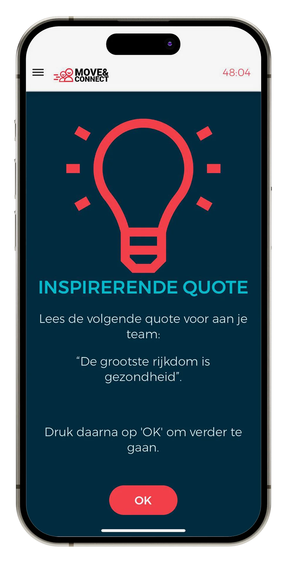 MOVE&CONNECT Mockup Nederlands scherm 4