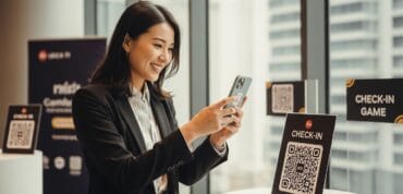 QR code check-in game